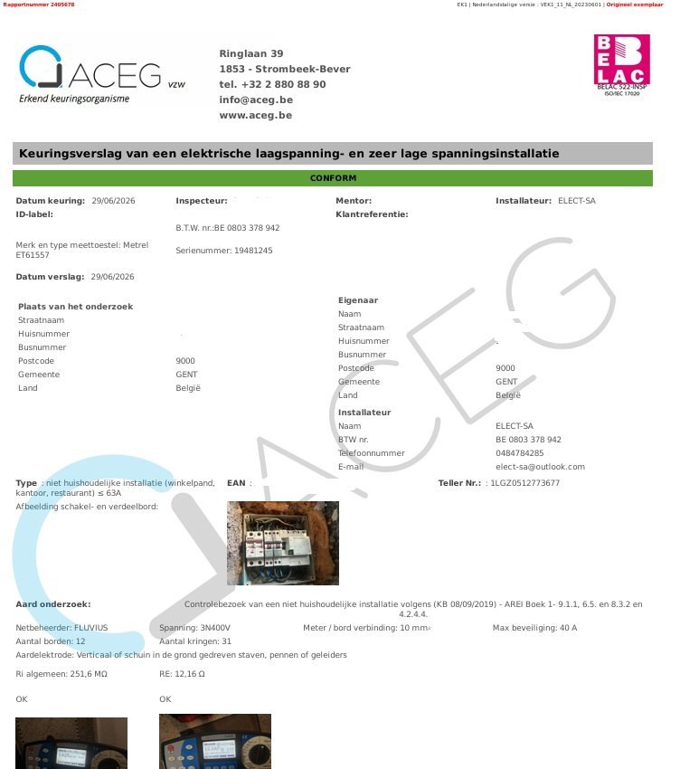 AREI-conforme installatie — foto 2